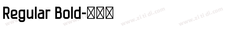 Regular Bold字体转换
